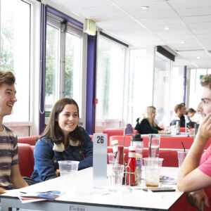 Students socialising in RUSU
