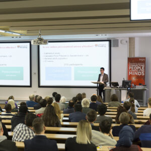 Rodrigo Zenun Franco delivering the Fairbrother Lecture 2018