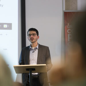 Rodrigo Zenun Franco delivering the Fairbrother Lecture 2018